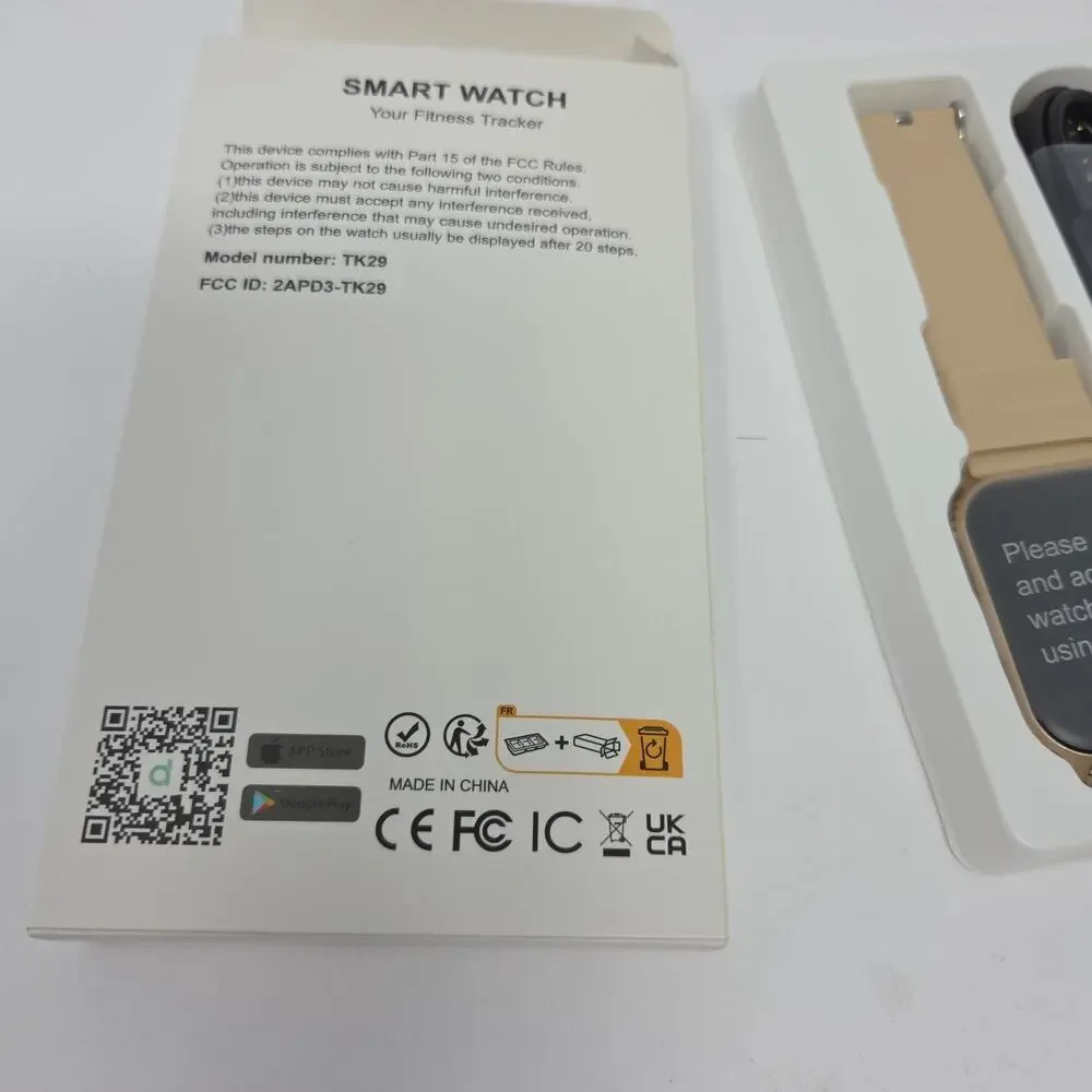 TK29 Smart Watch HD Touchscreen Bluetooth Fitness Water-Resistant Rose Gold